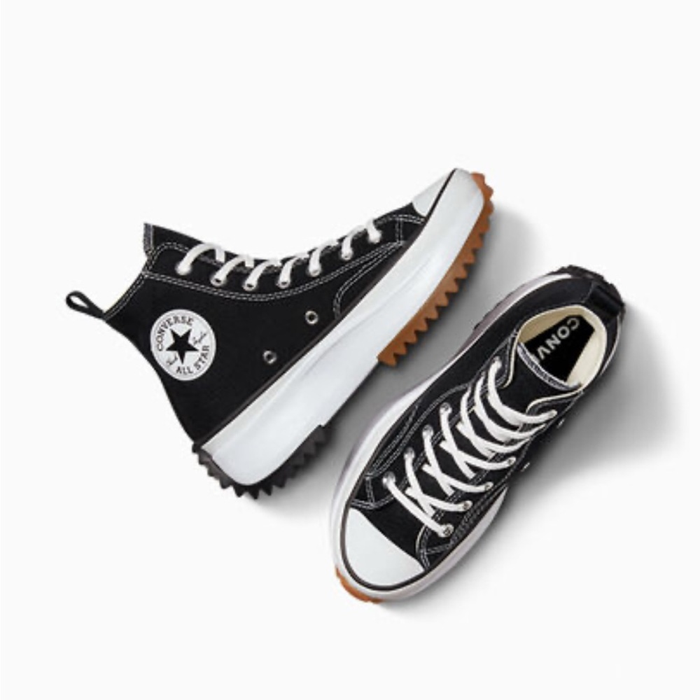 Converse Run Star Hike Black Canvas Shoes